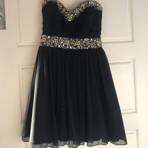 black beaded homecoming dress size 1